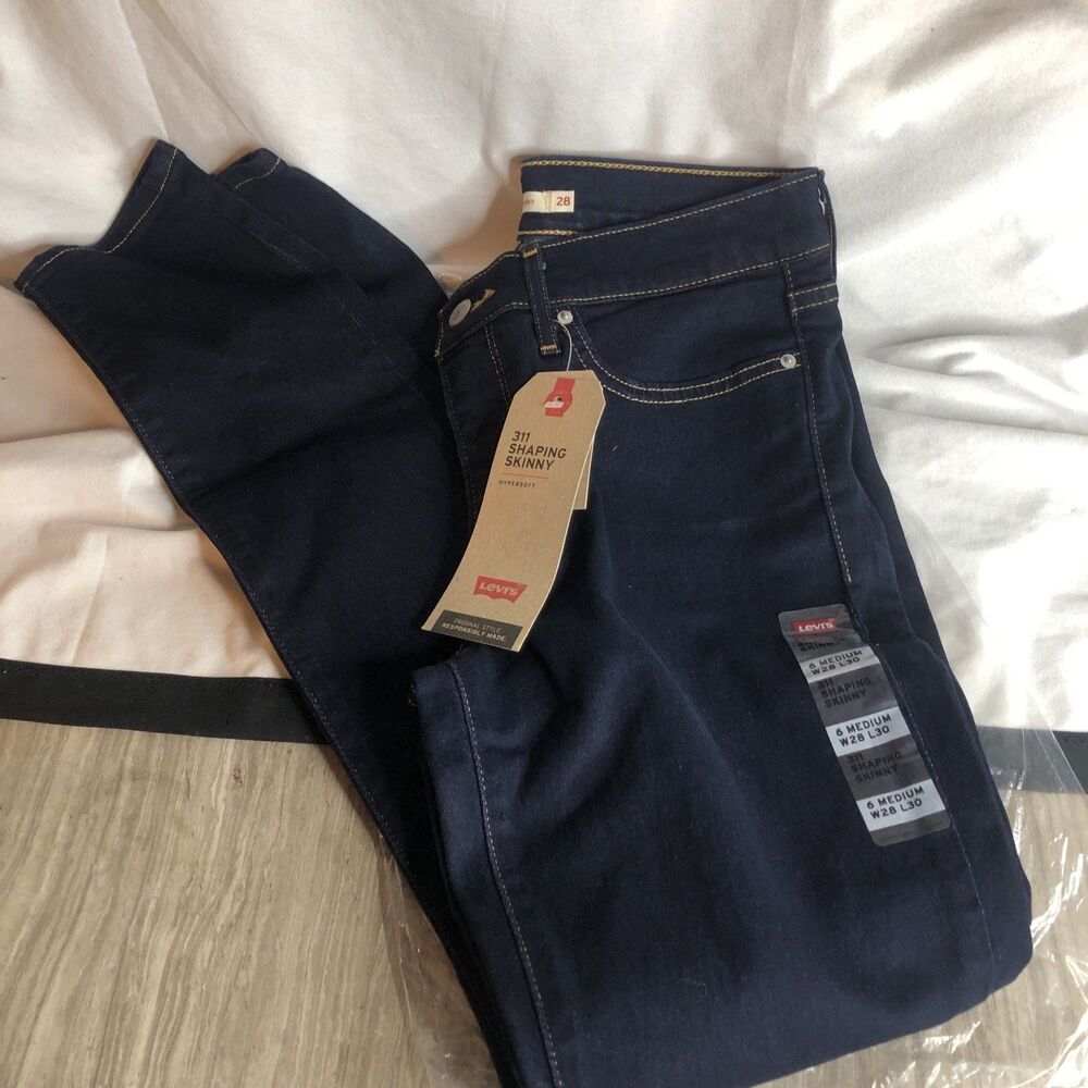 Levi's 28x30 Womens Women's 311 Shaping Skinny Darkest Sky Jeans - Picture 2 of 7